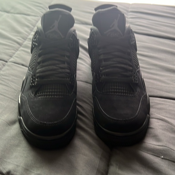 COPY - BRAND NEW JORDAN 4S BLACK CATS / SIZE 9.5 /ALL BLACK / SAME DAY SHIPPING - Picture 6 of 9